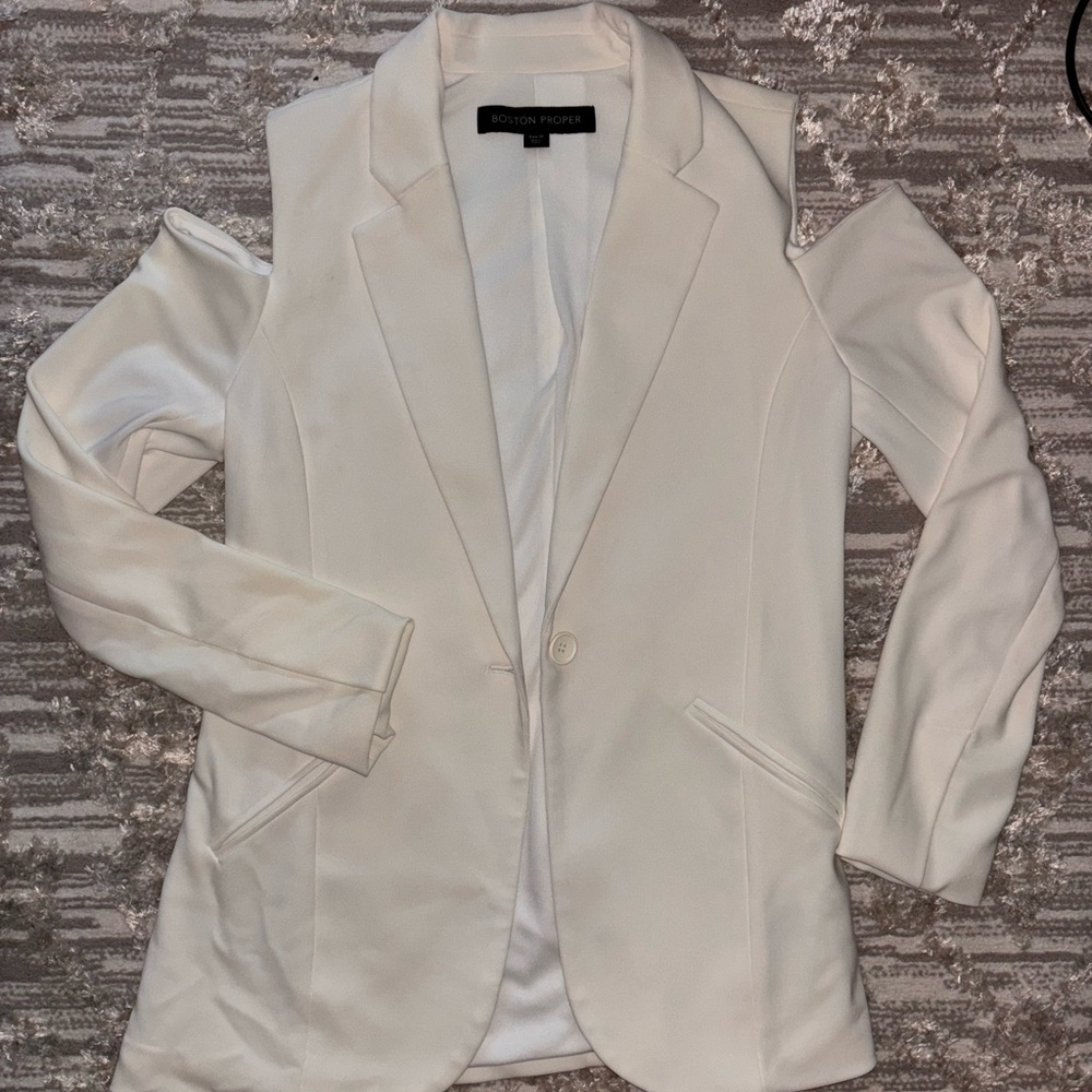 Boston Proper Ivory Blazer for Women